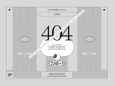 404 Page 404 design flat illustration logo madrid modern rtves ui ux