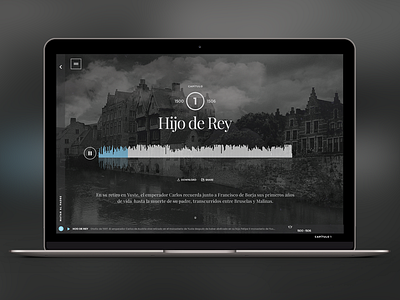 Carlos V - Rey Emperador - Podcasts Area history madrid mobile mockup responsive rtves spain television trend ui ux webdesign