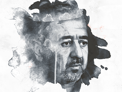 Illustration of Osama Mohsen for a new project digital madrid paint refugies rtve watercolour