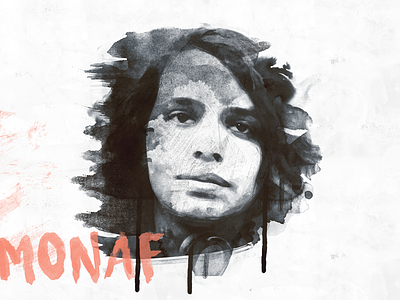 Illustration of Monaf for a new project illustration madrid monaf photoshop refugee siria wacom watercolour