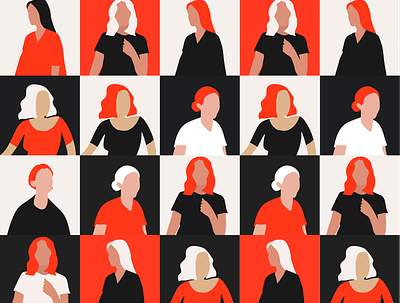 A thousand women murdered flat illustration madrid modern responsive rtves ui ux