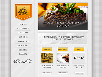 restaurant theme restaurant theme ui web design