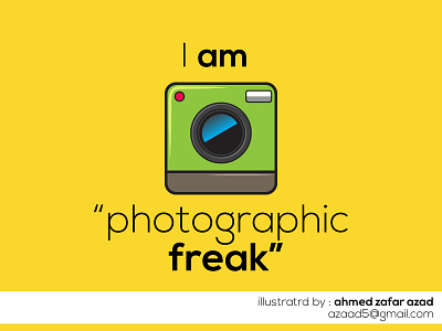 Photographic Freak icom illustration vector