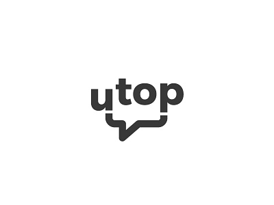 Utop Logo concept bubble concept logo speech