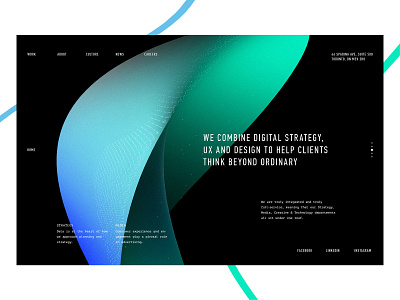 Grace abstract abstract colors blue bright clean desctop design form gradient green grid landing page layout minimal shape typography web