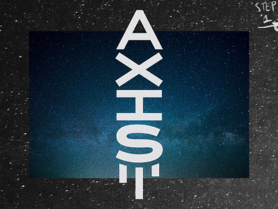 AXIS logotype axis cosmos logo logodesign logotype rocket space type design typography