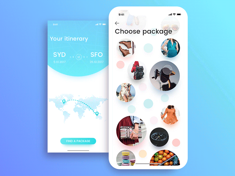 Bubble Animation for A2B social network app cadabra clean deliver ios iphonex minimalism mobile social tourism ui ux