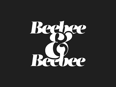 Beebee & Beebee ampersand bold fat fat face logo logotype merge scale script typography