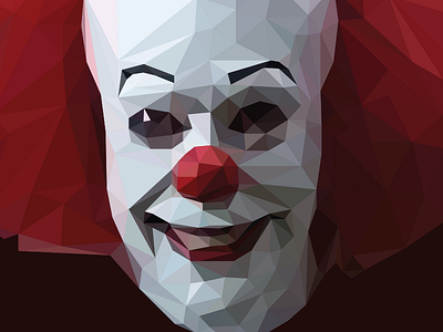 Do You Wanna Balloon? balloon book clown film halloween horror illystration it low poly movie pennywise