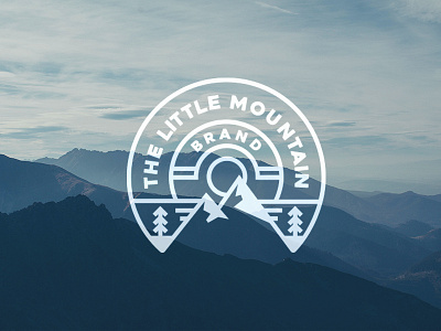 The Little Mountain Brand adventure brand minimalist mountain nature outdoors snow sun tree