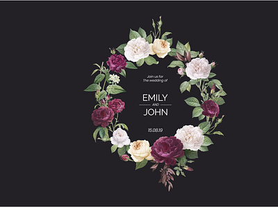 floral-design-wedding-invitation invitation