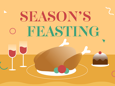 Season's Feasting design food illustration vector