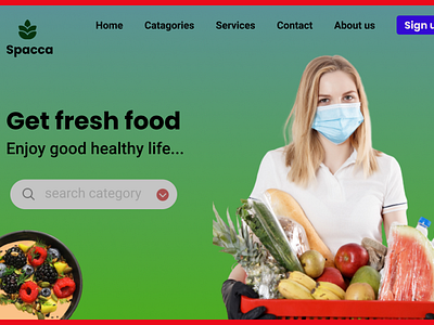 Grocery landing page