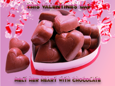 Chocolates of Love graphic design