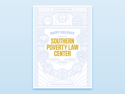 2019 Holiday Card card civil rights holiday holiday card icons illustration justice splc stamps tolerance