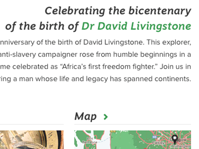 David Livingstone website font fontface type typography webdesign