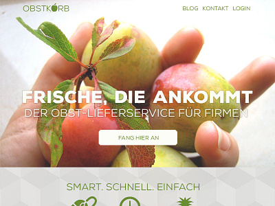 #dailyui #003 Landing Page (Above the Fold) daily ui ecommerce food german landing page