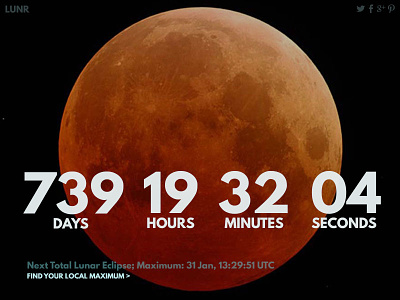 DailyUI #014 - Countdown Timer countdown timer daily ui league spartan lunar eclipse