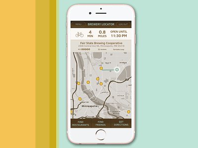 DailyUI #020 - Location Tracking app beer clear sans daily ui iphone location tracking mobile