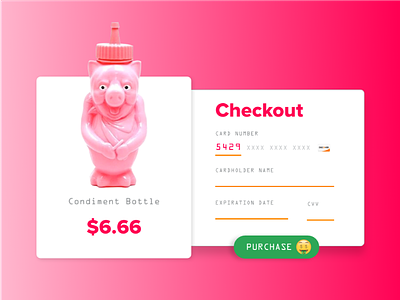 Day #2 — Checkout checkout daily ui day 2 pig purchase