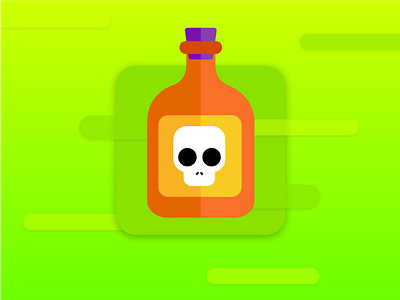 Day #5 — App Icon app icon daily ui day 5 poison skull toxic