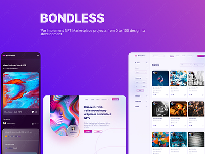 Boundless NFT Marketplace blender blockchain crypto defi ethereum fantom figma illustrator metamask nft nft marketplace polygan smart contract solidity trustwallet uiux website design website development