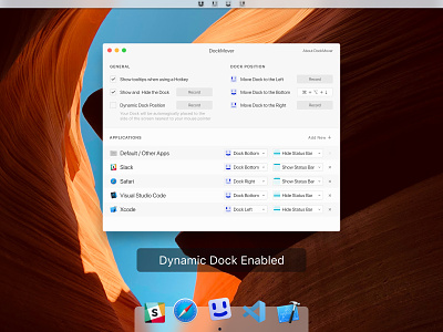 DockMover - App + Extras app app design design dock icon mac macos ui