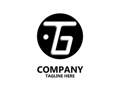 Letter T + G or G + T logo branding graphic design logo