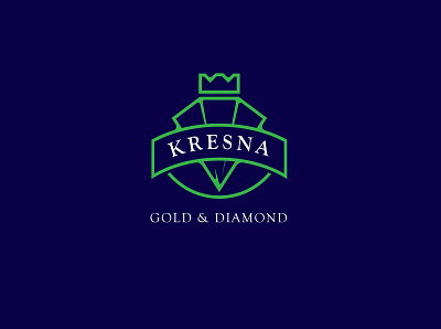 KRESNA GOLD & DIAMOND LOGO branding graphic design logo