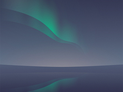 Northern Lights gradients landscape minimal northern lights polar reflex relaxing sea
