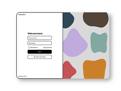 Login page design