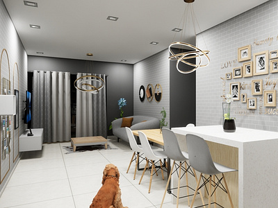 Apartment - Living and Dinning