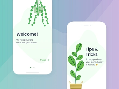 Daily UI #093 : Splash Screen app daily ui flow illustration interface design light minimal onboard onboarding plants simple ui user interface