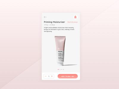 Daily UI #096 : In Stock app cosmetics daily ui design ecommerce ecommerce app ecommerce design interface design minimal mobile modern product detail page simple ui