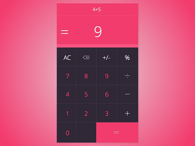 Daily UI #004 : Calculator