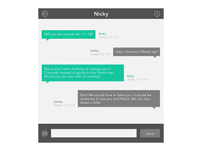 Daily UI #013 : Direct Messaging