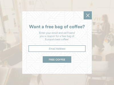 Daily UI #016 : Pop Up 016 light modal pattern pop up ui design