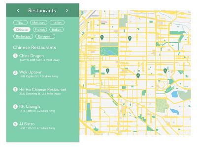 Daily UI #029 : Map 029 interface design map modern ui design