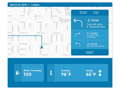 Daily UI #034 : Car Interface 034 daily ui dashboard modern ui