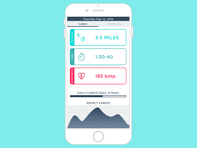 Daily UI #041 : Workout Tracker 041 bright tracker ui workout