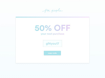 Daily UI #061 :  Redeem Coupon