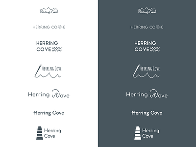 Herring Cove Logo Ideas V1 authentic beachy branding handcrafted logo design logos