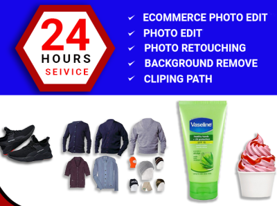 E- commerce photo retouching and background remove