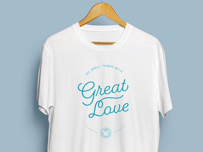 Small things, great love adoption apparel apparel graphics apparel logo design great great love logo shirt small things typography