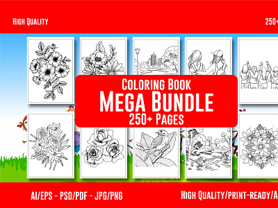 Coloring Page Mega Bundle