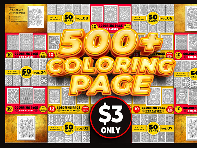 Coloring Page Mega Bundle ai design eps graphic design illustration svg or dxf cutting files