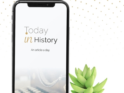 Today History App app branding design logo ux web website