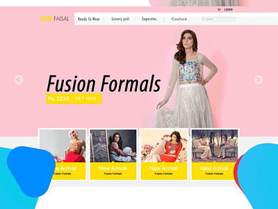 Zari Faisal branding design ui ux web website