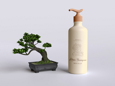 Shampoo Bottle Mockup 3d animation branding graphic design
