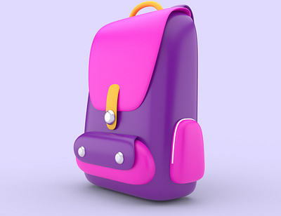 School Bag 3d animation body branding design graphic design illustration logo mockup ui